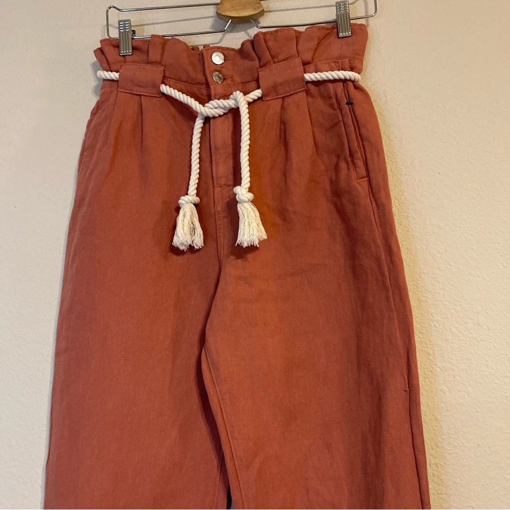 NWT VERONICA BEARD Karter Pleated Linen blend Pants - Picture 6 of 13